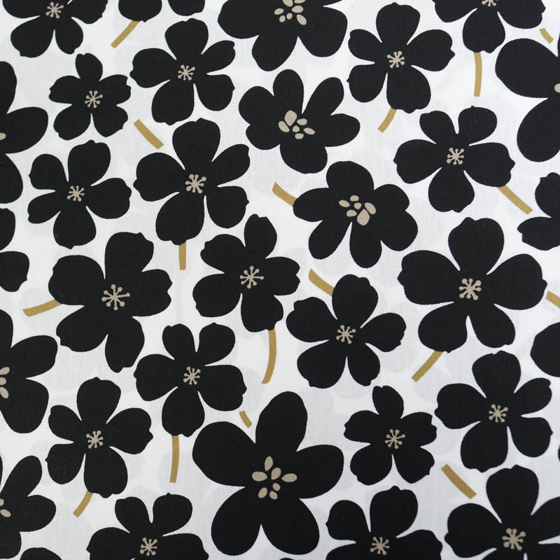 Lola Black Poplin - Maison Klem
